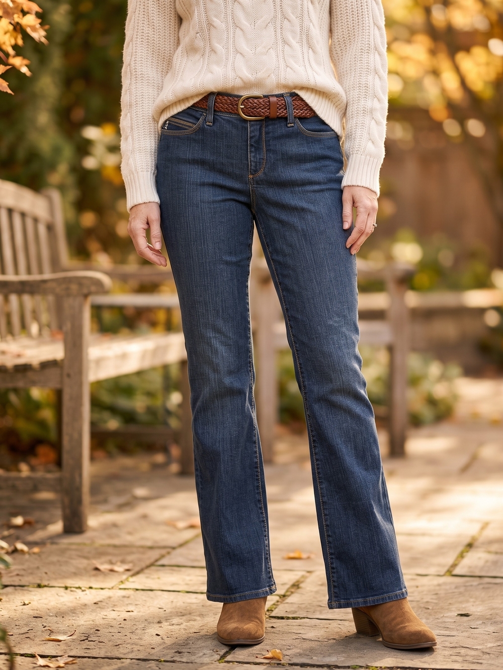 Gloria Vanderbilt Dark Wash Bootcut Jeans Mid Rise Y2K Office Siren Flare